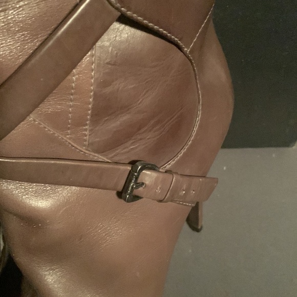 Beautiful Designer Thigh High Genuine Leather Boots/Sole Brown, Size 10/41. - Picture 12 of 15